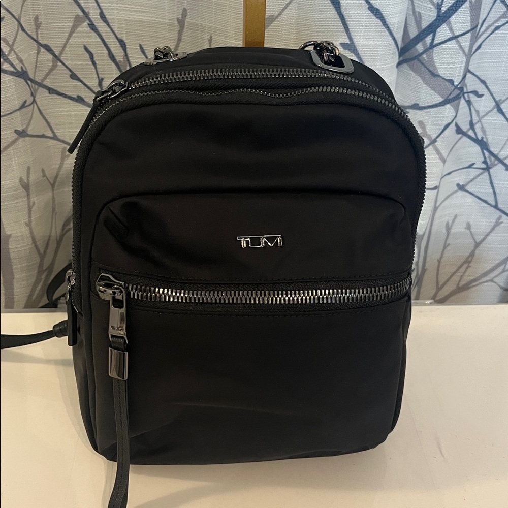 Tumi Black Sleek Moore Backpack/ crossbody bag